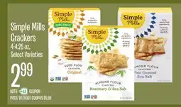 Jewel-Osco Simple Mills Crackers offer