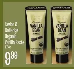 Jewel-Osco Taylor & Colledge Organic Vanilla Paste offer