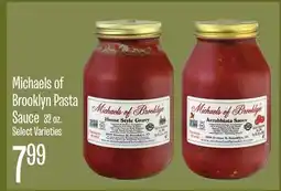 Jewel-Osco Michaels of Brooklyn Pasta Sauce offer