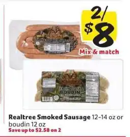 Winn Dixie Realtree Smoked Sausage offer