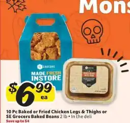 Winn Dixie 10 Pc Baked or Fried Chicken Legs & Thighs or SE Grocers Baked Beans offer