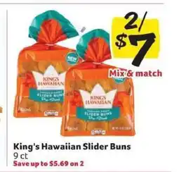 Winn Dixie King's Hawaiian Slider Buns offer