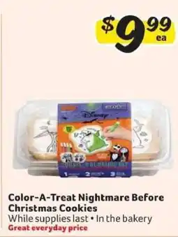 Winn Dixie Color-A-Treat Nightmare Before Christmas Cookies offer