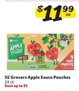 Winn Dixie SE Grocers Apple Sauce Pouches offer