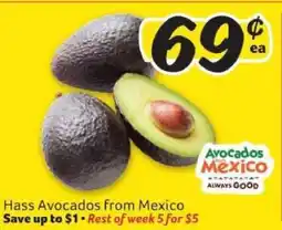 Winn Dixie Hass Avocados from Mexico offer
