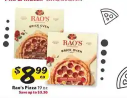Winn Dixie Rao's Pizza offer