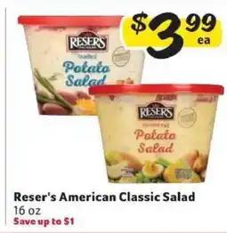 Winn Dixie Reser's American Classic Salad offer