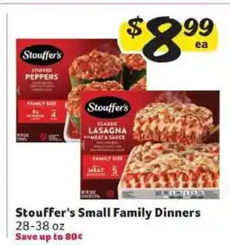 Winn Dixie Stouffer's Small Family Dinners offer