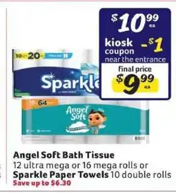 Winn Dixie Angel Soft Bath Tissue offer