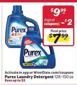 Winn Dixie Purex Laundry Detergent offer