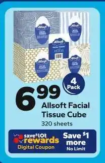 Save a Lot Allsoft Facial Tissue Cube offer