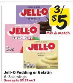 Winn Dixie Jell-O Pudding or Gelatin offer