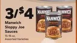 Save a Lot Manwich Sloppy Joe Sauces offer