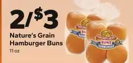 Save a Lot Nature’s Grain Hamburger Buns offer