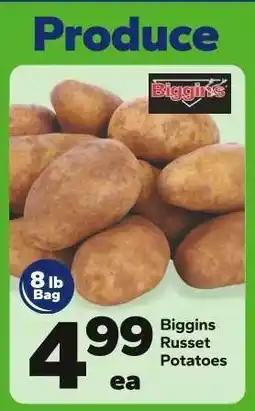 Save a Lot Biggins Russet Potatoes offer