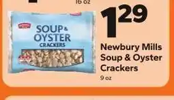 Save a Lot Newbury Mills Soup & Oyster Crackers offer