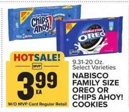 Food Lion Nabisco Family Size Oreo or Chips Ahoy! Cookies offer