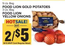 Food Lion FOOD LION GOLD POTATOES & FOOD LION YELLOW ONIONS offer