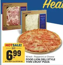 Food Lion Food Lion Deli Style Thin Crust Pizza offer