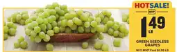 Food Lion Green Seedless Grapes offer