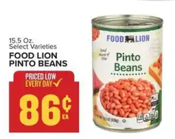 Food Lion FOOD LION PINTO BEANS offer