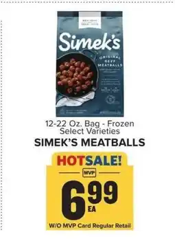 Food Lion Simek's Meatballs offer