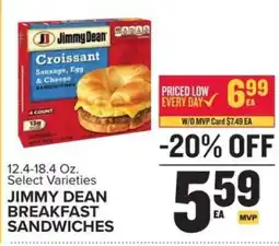Food Lion Jimmy Dean Breakfast Sandwiches offer