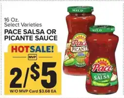 Food Lion Pace Salsa or Picante Sauce offer