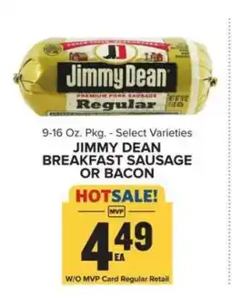 Food Lion Jimmy Dean Breakfast Sausage or Bacon offer