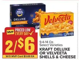 Food Lion Kraft Deluxe or Velveeta Shells & Cheese offer