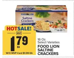 Food Lion FOOD LION SALTINE CRACKERS offer