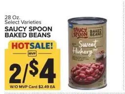 Food Lion Saucy Spoon Baked Beans offer