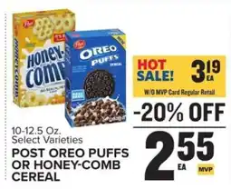 Food Lion POST OREO PUFFS OR HONEY-COMB CEREAL offer