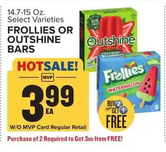 Food Lion Frollies or Outshine Bars offer