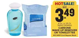 Food Lion CAREONE MAKE-UP REMOVER OR TOWELETTES offer