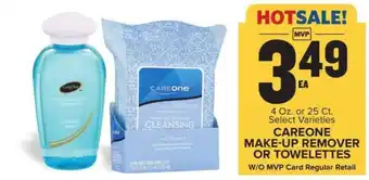 Food Lion CAREONE MAKE-UP REMOVER OR TOWELETTES offer