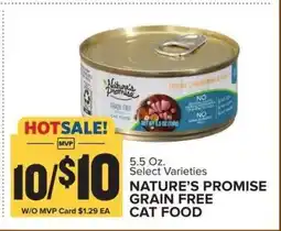 Food Lion NATURE’S PROMISE GRAIN FREE CAT FOOD offer