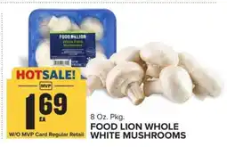 Food Lion FOOD LION WHOLE WHITE MUSHROOMS offer