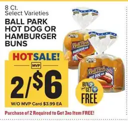 Food Lion Ball Park Hot Dog or Hamburger Buns offer