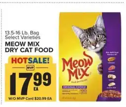 Food Lion Meow Mix Dry Cat Food offer