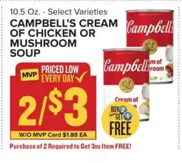 Food Lion Campbell's Cream of Chicken or Mushroom Soup offer