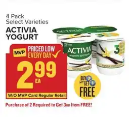 Food Lion Activia Yogurt offer