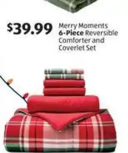 Aldi Merry Moments 6-Piece Reversible Comforter and Coverlet Set offer