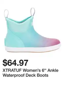 Dick's Sporting Goods XTRATUF Women's 6'' Ankle Waterproof Deck Boots offer