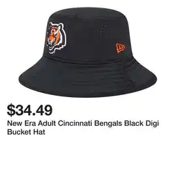 Dick's Sporting Goods New Era Adult Cincinnati Bengals Black Digi Bucket Hat offer