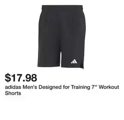 Dick's Sporting Goods adidas Men's Designed for Training 7'' Workout Shorts offer