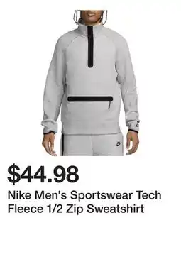 Dick's Sporting Goods Nike Men's Sportswear Tech Fleece 1/2 Zip Sweatshirt offer