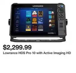 Dick's Sporting Goods Lowrance HDS Pro 10 with Active Imaging HD offer