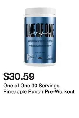 Dick's Sporting Goods One of One 30 Servings Pineapple Punch Pre-Workout offer