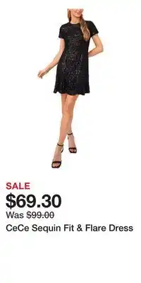 Nordstrom CeCe Sequin Fit & Flare Dress offer